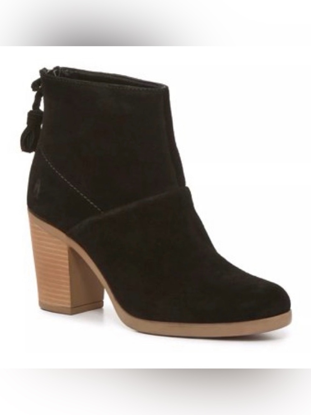 Hush Puppies INGRID Heel Ankle Boot Black Size 6.5
